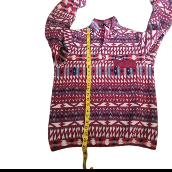 Patagonia Womens Aztec Print  Lightweight Synchilla® Snap-T® Pullover S - Picture 15 of 15